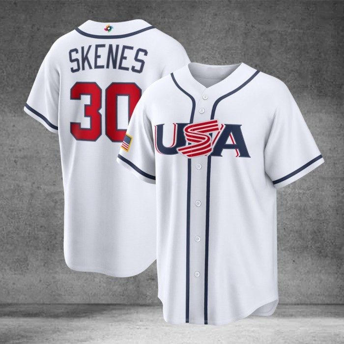 USA Baseball Paul Skenes 2026 World Baseball Stadium Jersey WBC Team USA Clothing