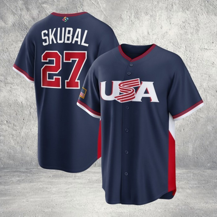 USA Baseball Tarik Skubal #27 2026 World Baseball Jersey Baseball Fan Gifts