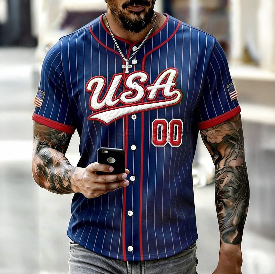 USA Baseball Team Jersey USA 2026 World Baseball Classic Shirt Sport Gift For Fans