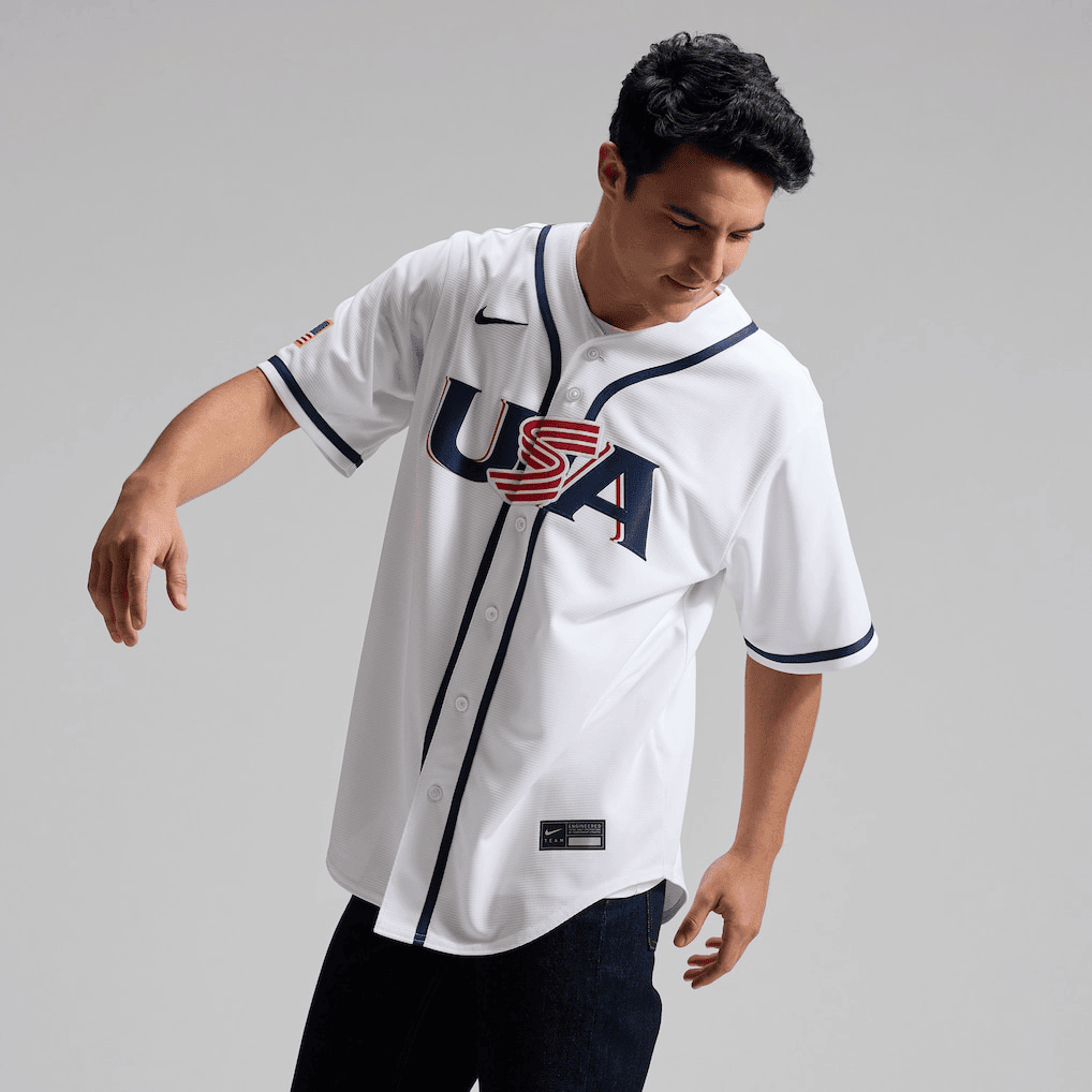 USA Baseball White 2026 World Baseball Classic Home Authentic Jersey Team USA Baseball Merch