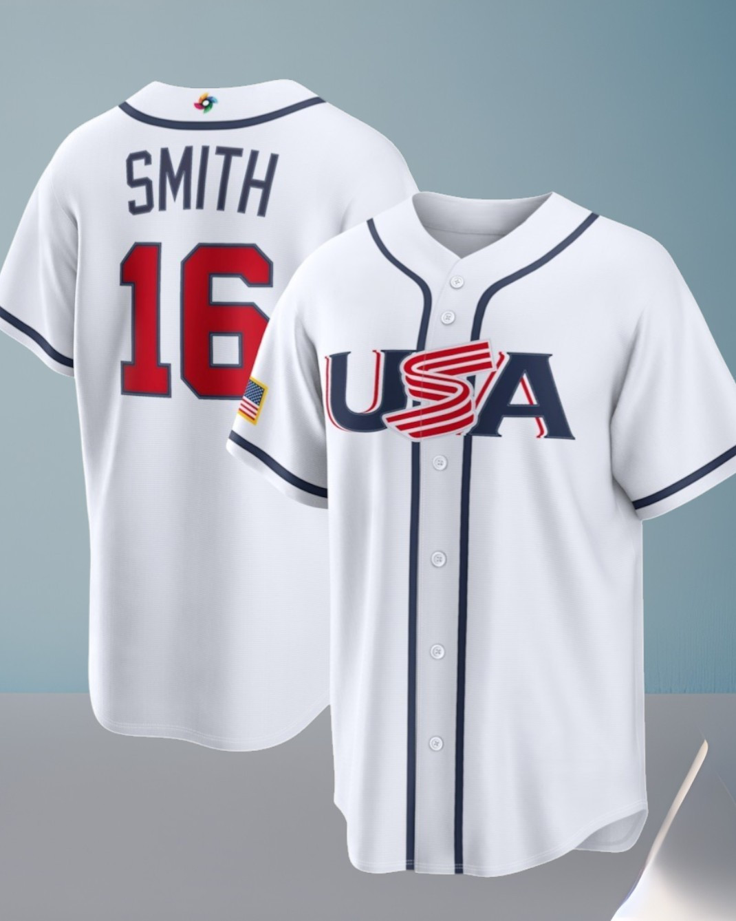 USA Baseball Will Smith 2026 World Baseball Classic Name Number Jersey Gift For Baseball Fans