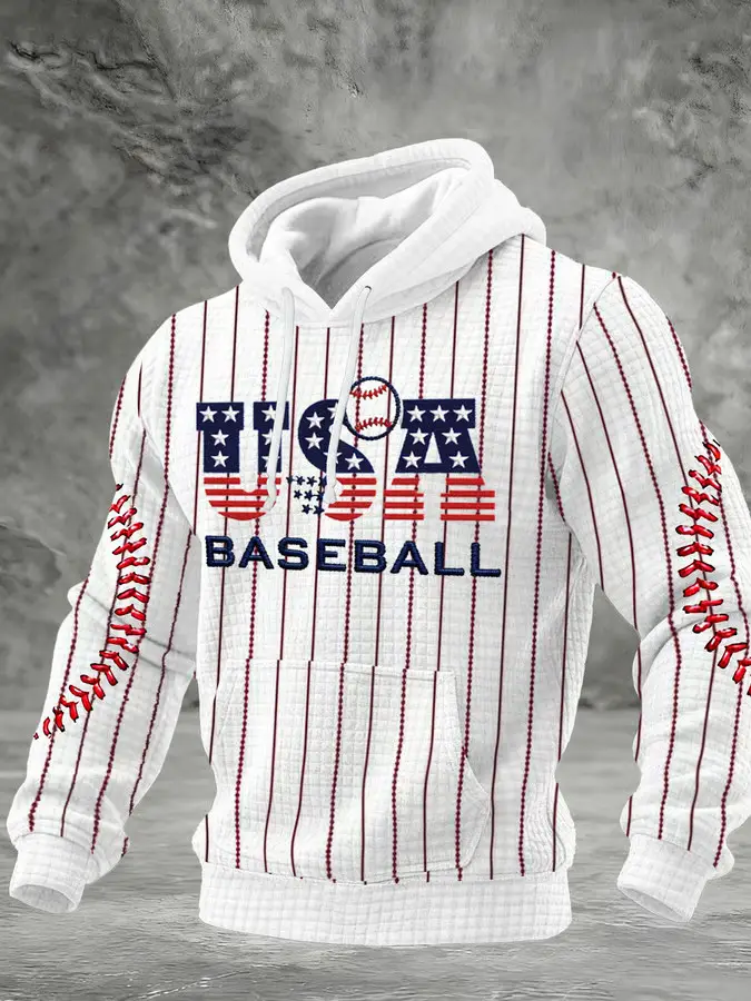 USA Baseball World Baseball Classic 2026 Waffle Hoodie Men's WBC 2026 Rosters Apparel