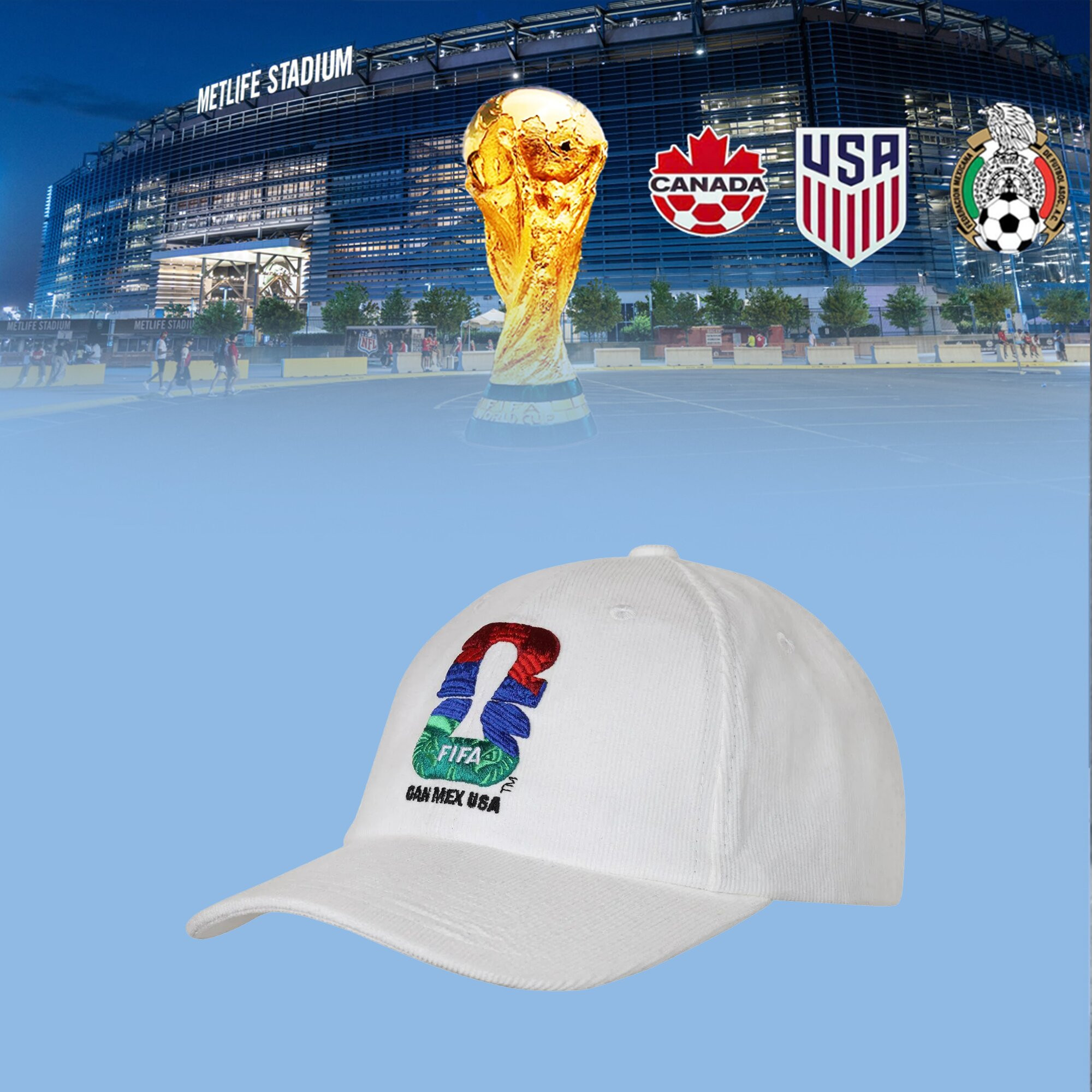 USA Canada Mexico Soccer Hat FIFA World Cup 2026 Baseball Cap Gift Ideas For Him