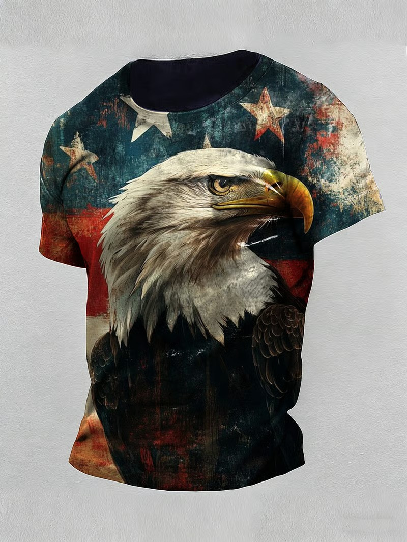 USA Flag Eagle T-Shirt Patriotic 250th Anniversary American Eagle Shirt Independence Day Gift USA Flag Eagle T-Shirt Patriotic 250th Anniversary American Eagle Shirt Independence Day Gift - Image 1