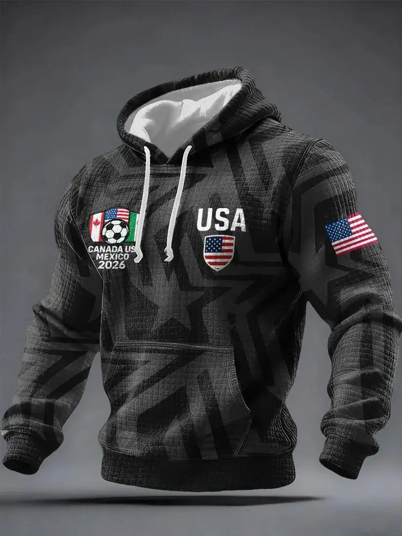 USA Football Hoodie FIFA World Cup 2026 USA Canada Mexico Apparel Gift For Son USA Football Hoodie FIFA World Cup 2026 USA Canada Mexico Apparel Gift For Son - Image 1