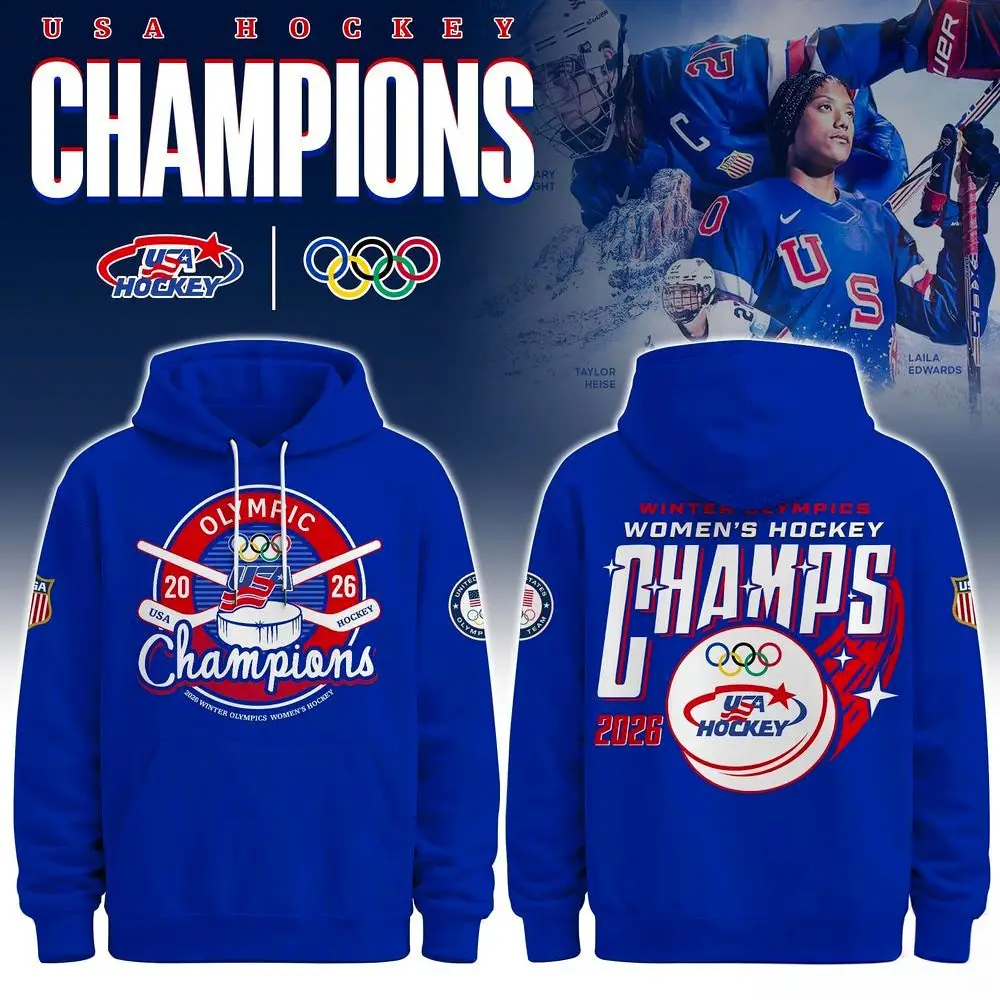 USA Hockey 2026 Hoodie Women Winter Olympic Champs Special Edition Clothes Gift Ideas For Fans