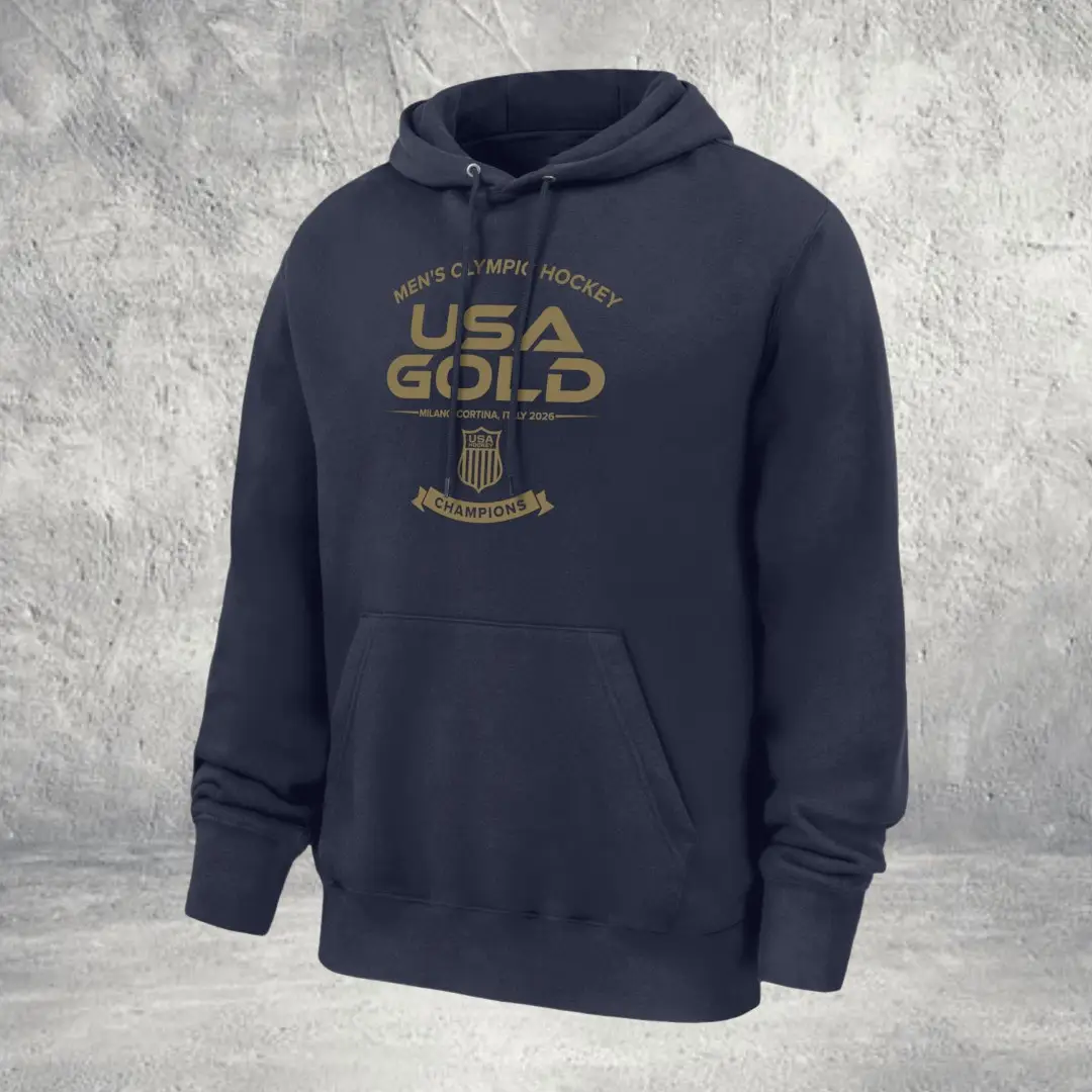 USA Hockey 2026 Winter Olympics Gold Medal Club Hoodie USA Hockey Merch Gift
