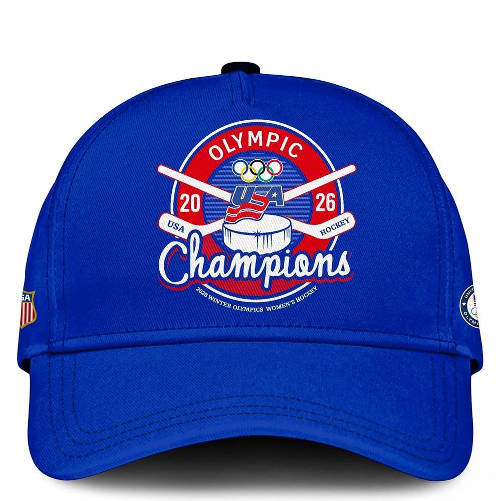 USA Hockey 2026 Women Hat Olympic Champs Special Edition Ball Cap Gift For Fans