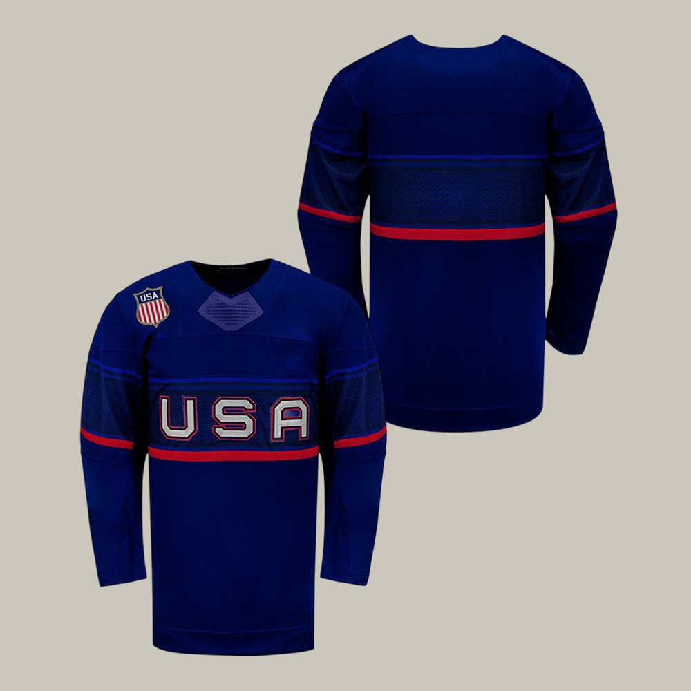 USA Hockey Away Olympic Hockey Jersey Team USA Hockey Merch Fan Gift For Him