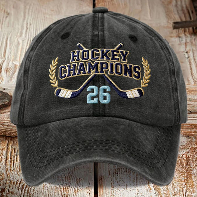 USA Hockey Champions 2026 Hat Winter Olympic Baseball Cap Hockey Lover Gift USA Hockey Champions 2026 Hat Winter Olympic Baseball Cap Hockey Lover Gift - Image 1