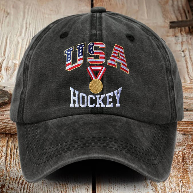 USA Hockey Gold Medal Hat Team USA Hockey Gold Merch Cool Gift For Fans
