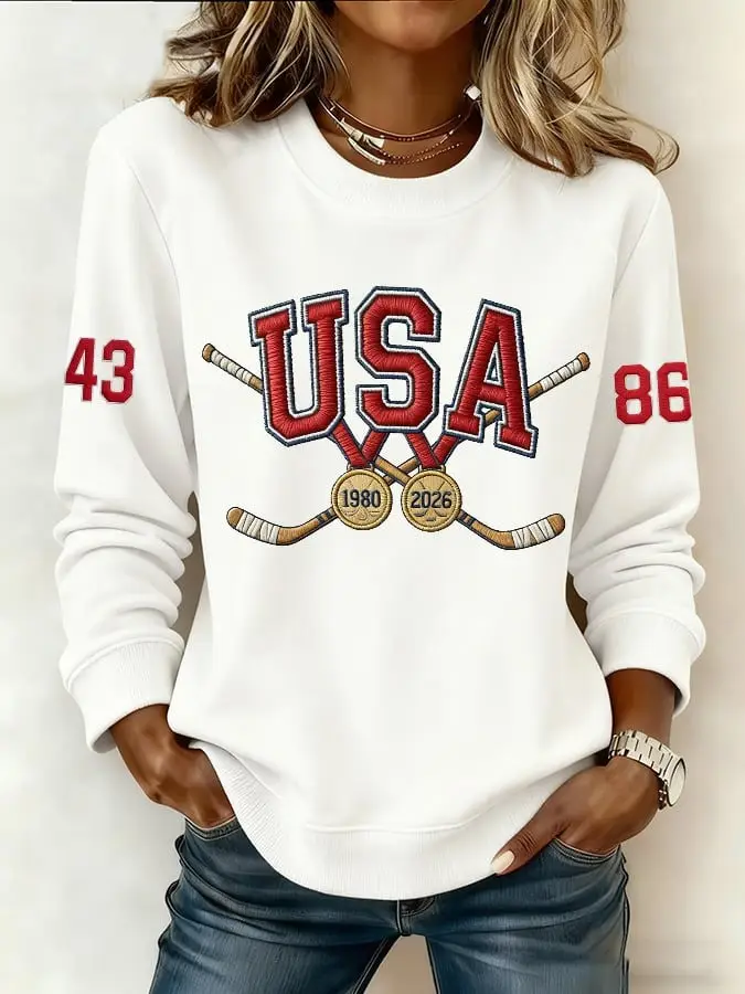 USA Hockey Gold Medal Sweatshirt Team USA Winter Olympics Championship 2026 Clothes