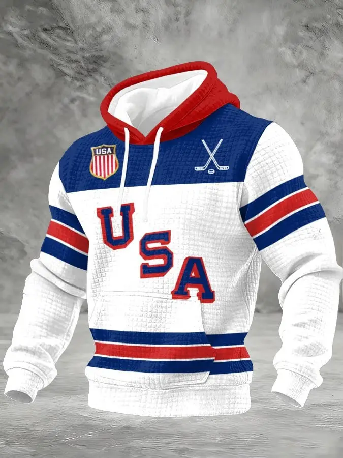 USA Ice Hockey 2026 Winter Olympics Hoodie Men's Team USA Merch Clothing Fan Gear