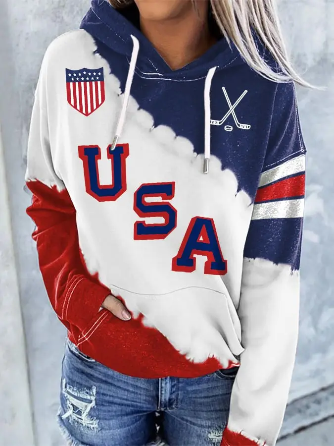 USA Ice Hockey 2026 Winter Olympics Hoodie Support Team USA Hockey Merch Apparel Fan Gifts