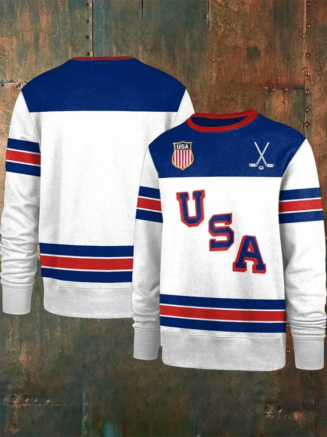 USA Ice Hockey 2026 Winter Olympics Sweatshirt Men's USA Ice Hockey Ideas Gift