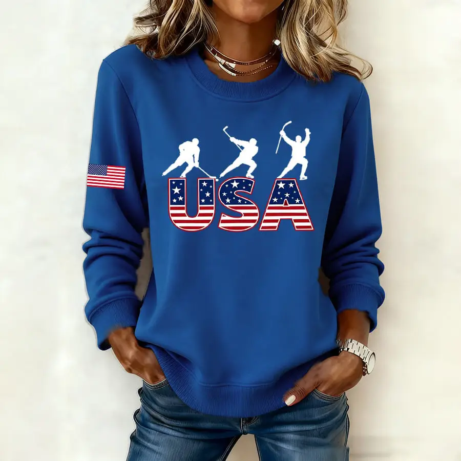 USA Ice Hockey Team 2026 Sweatshirt 2026 Winter Olympic Apparel Hockey Fans Gift USA Ice Hockey Team 2026 Sweatshirt 2026 Winter Olympic Apparel Hockey Fans Gift - Image 1