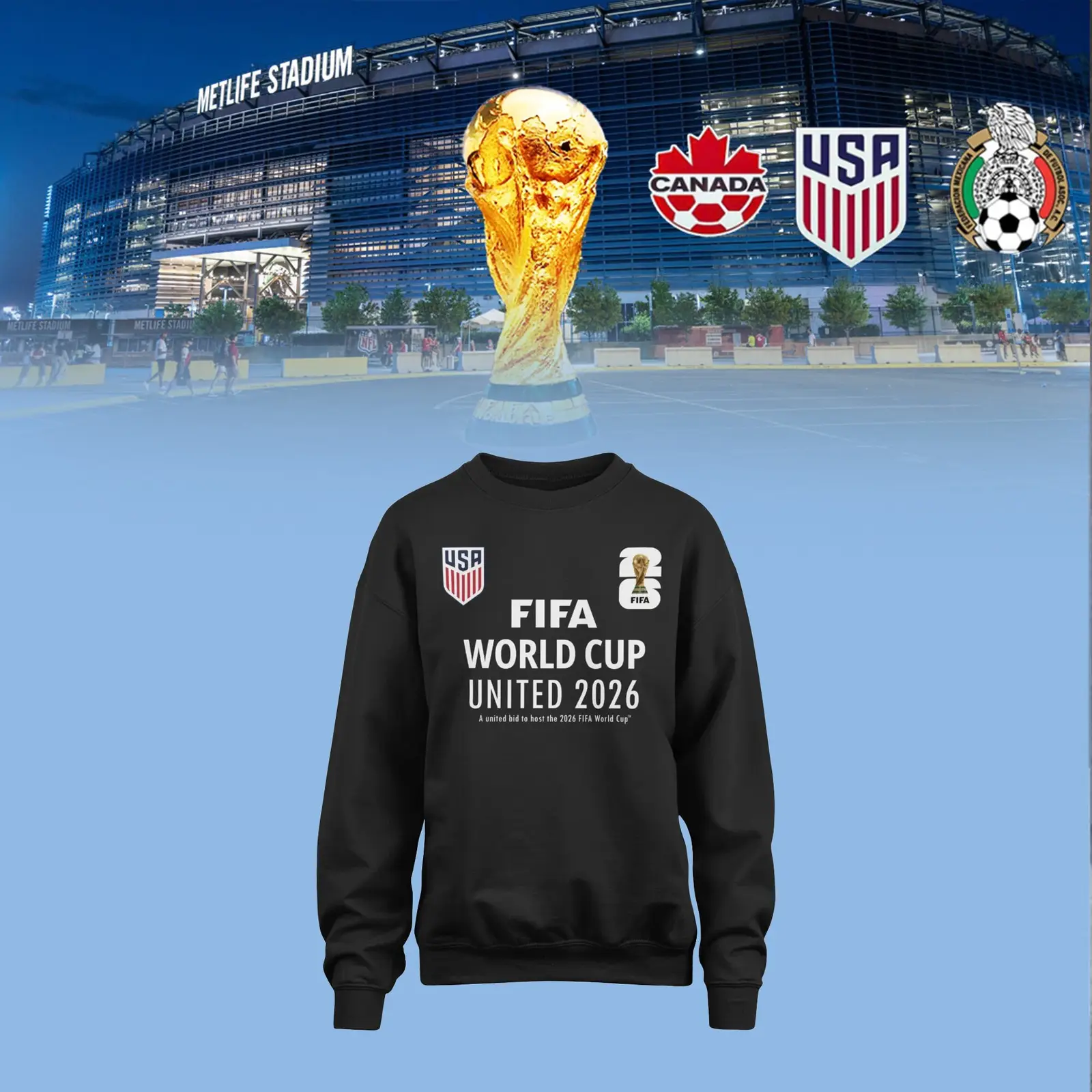 USA National Team Sweatshirt FIFA World Cup 2026 USA Clothes Gift For Sport Lovers