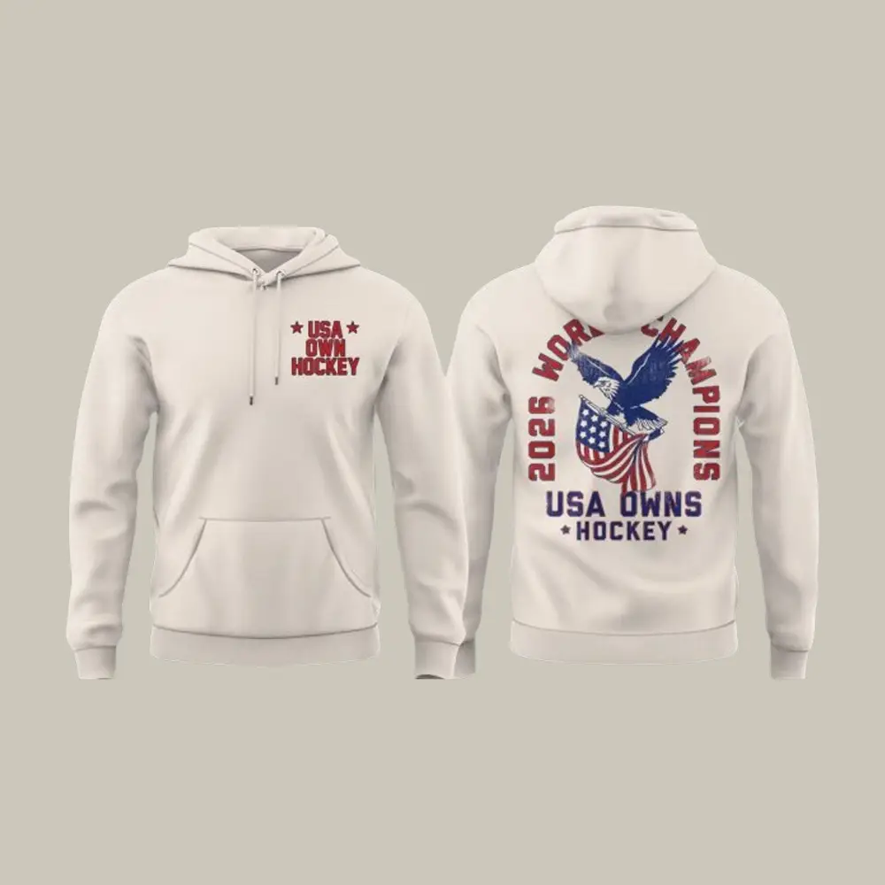 USA Owns Ice Hockey Team 2026 Winter Olympic Hoodie USA World Champions Clothing