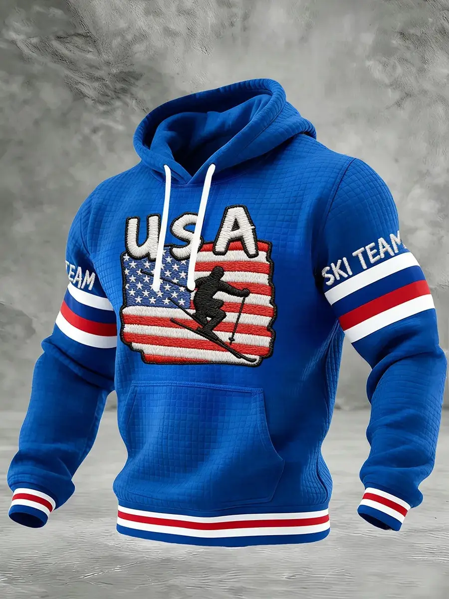 USA Ski Team Winter Olympics 2026 Hoodie Team USA Milano Cortina Gift for Skiing Fans USA Ski Team Winter Olympics 2026 Hoodie Team USA Milano Cortina Gift for Skiing Fans - Image 1