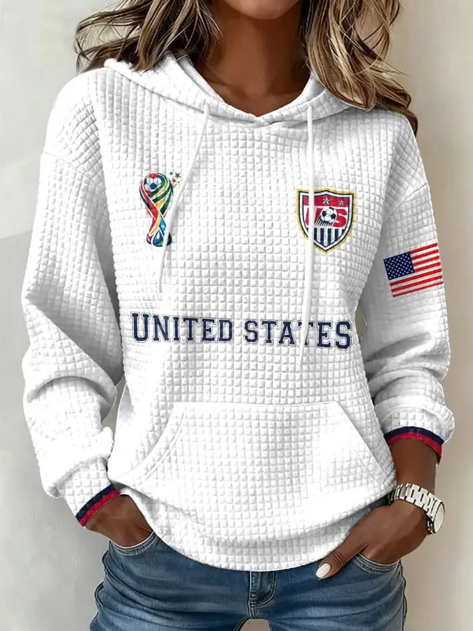 USA Soccer 2026 World Cup Hoodie Women's Match Day Clothing Team USA FIFA World Cup Merch