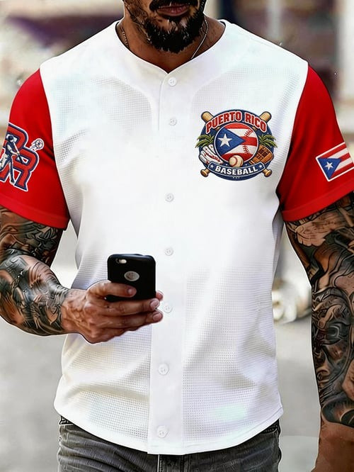 USA World Baseball Classic 2026 Puerto Rico Baseball Jersey Gift For Men