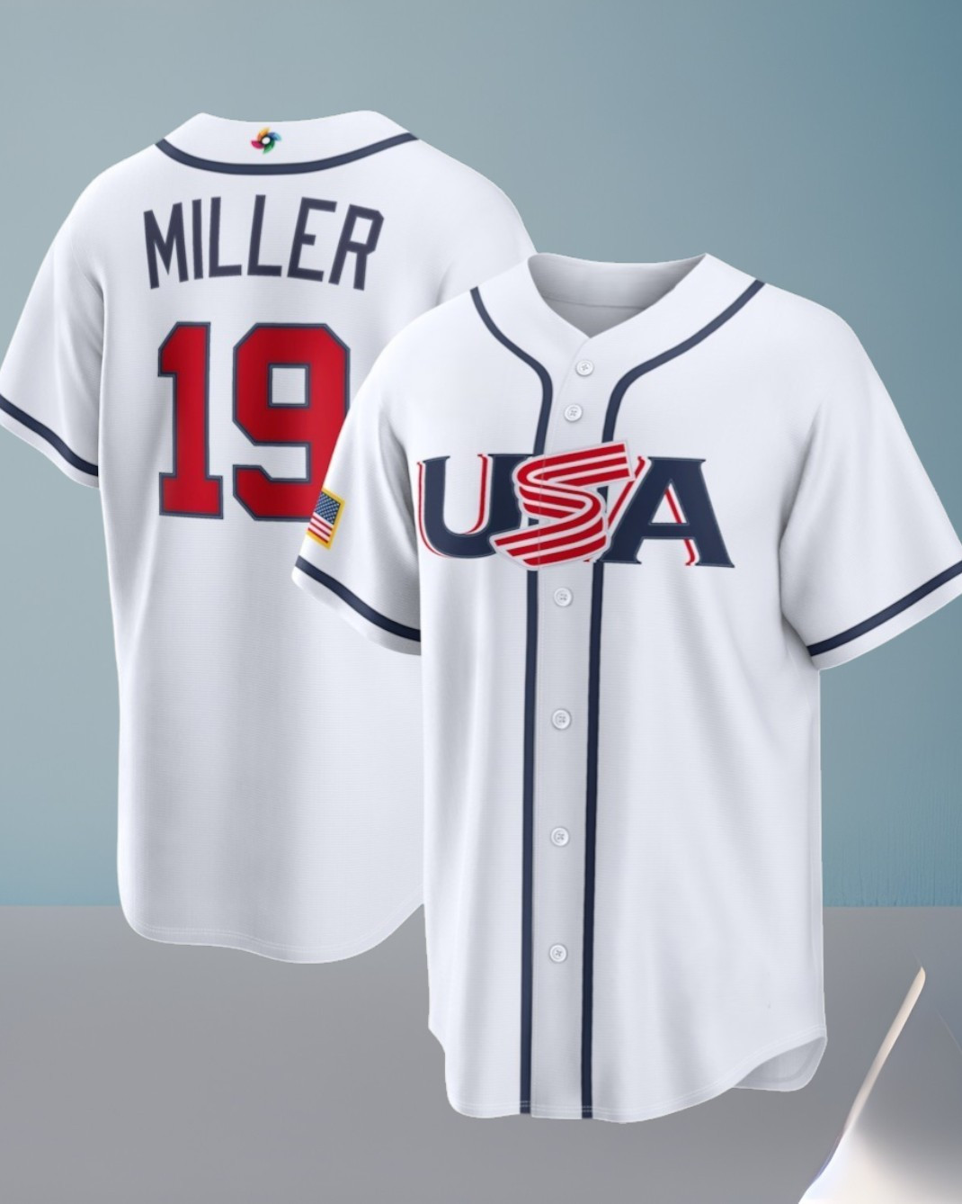 USA World Baseball Classic Mason Miller 2026 Baseball Name Number Jersey Gift For WBC Lovers