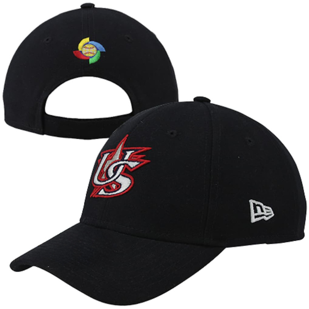 USA World Baseball Classic Navy Blue Adjustable Slouch Hat Embroidered Gift for Baseball Fans