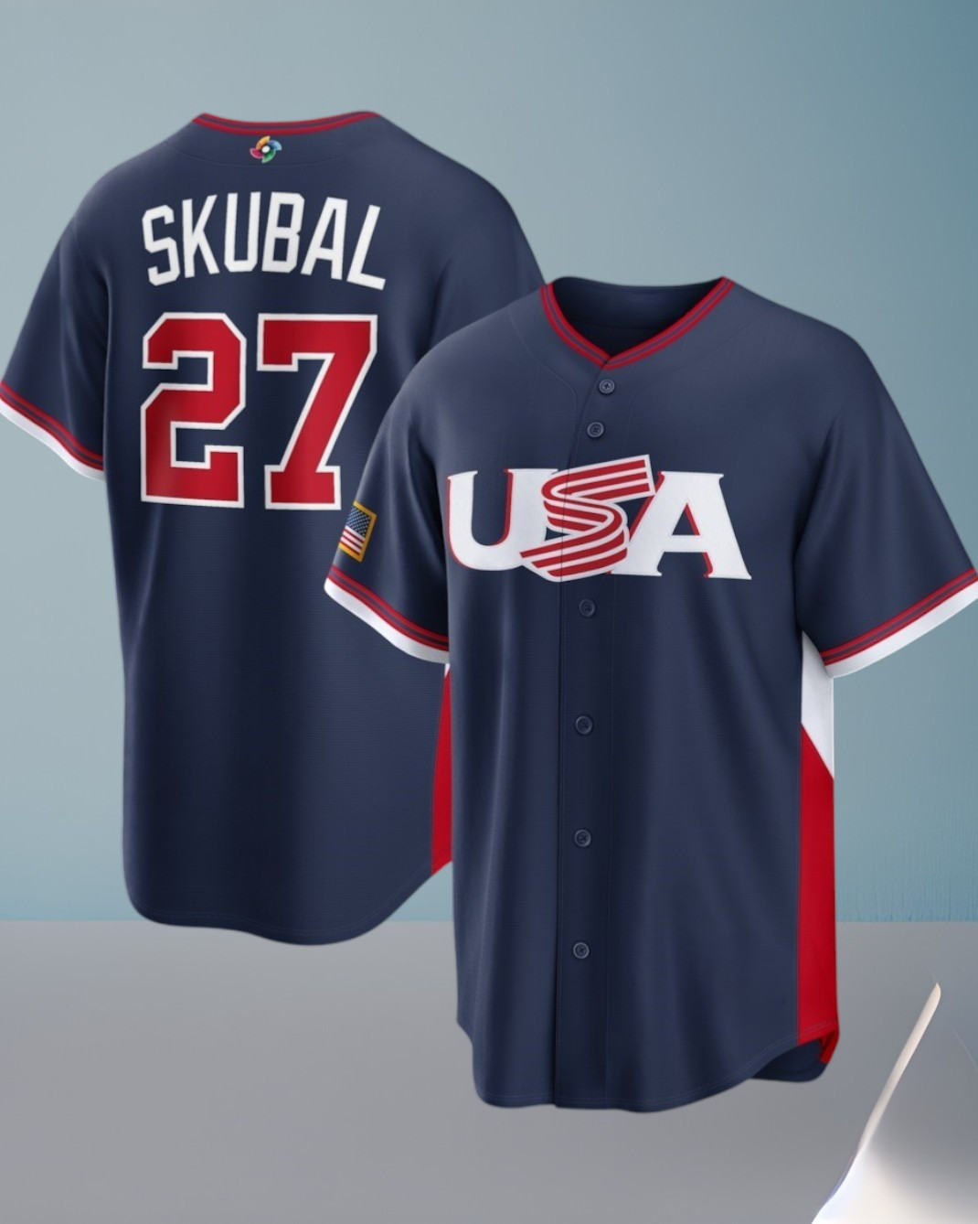 USA World Baseball Classic Tarik Skubal 2026 Baseball Name Number Jersey Gift For Him