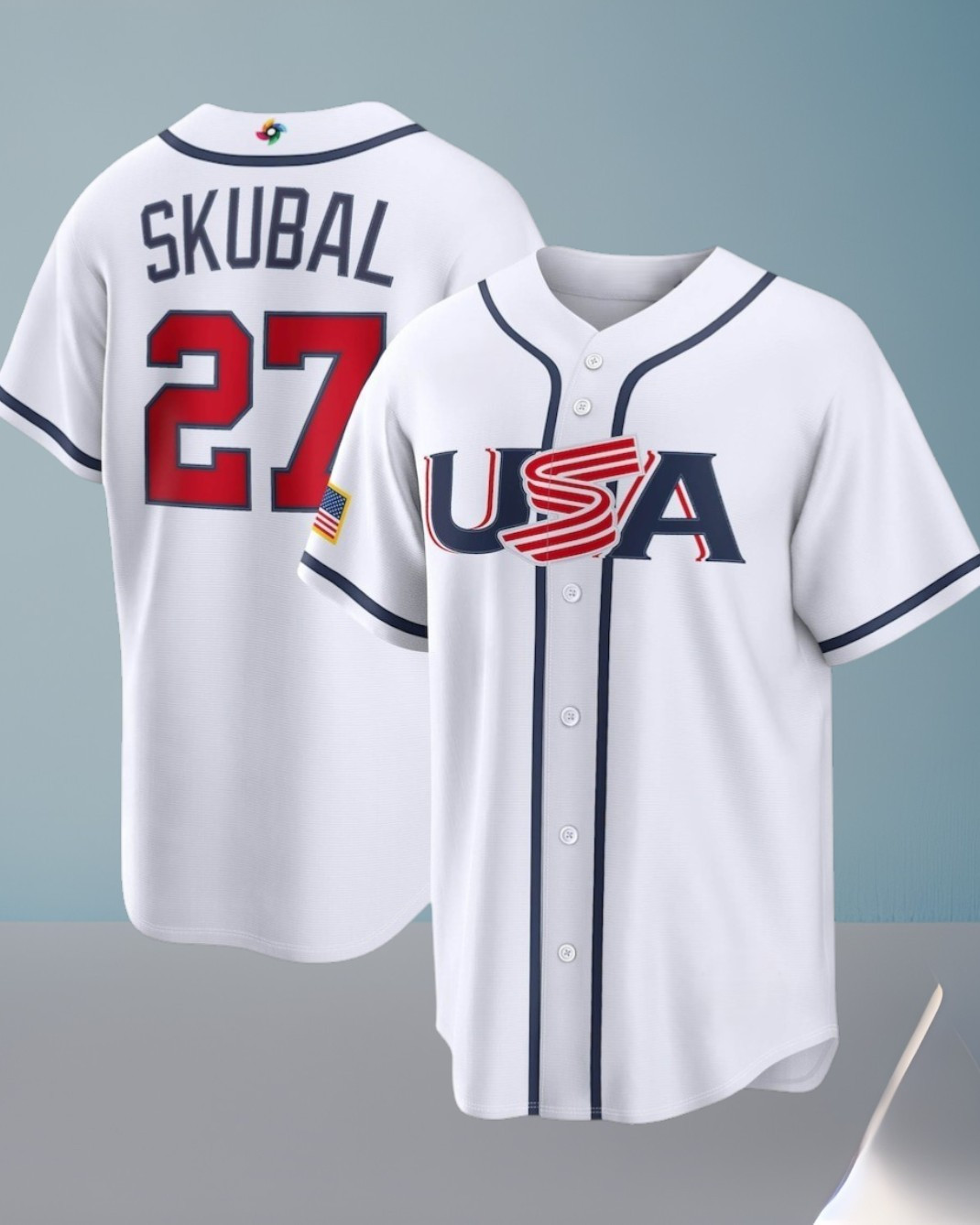 USA World Baseball Classic Tarik Skubal 2026 Baseball Name Number Jersey Gift For WBC Lover