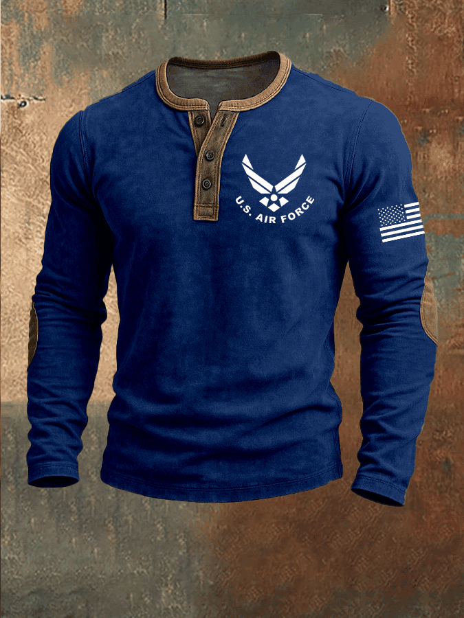 USAF 250th Anniversary 1775 2025 Button Long Sleeve Shirt Air Force Merch Gifts For Dad USAF 250th Anniversary 1775 2025 Button Long Sleeve Shirt Air Force Merch Gifts For Dad - Image 1