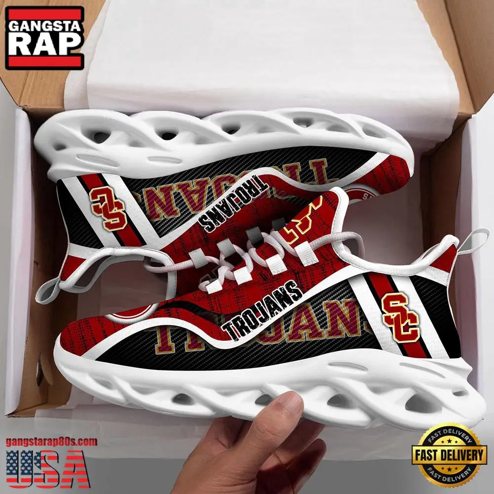 USC Trojans NCAA Clunky Air Max Shoes Air Cushion Sneakers USC Trojans NCAA Clunky Air Max Shoes Air Cushion Sneakers - Image 1