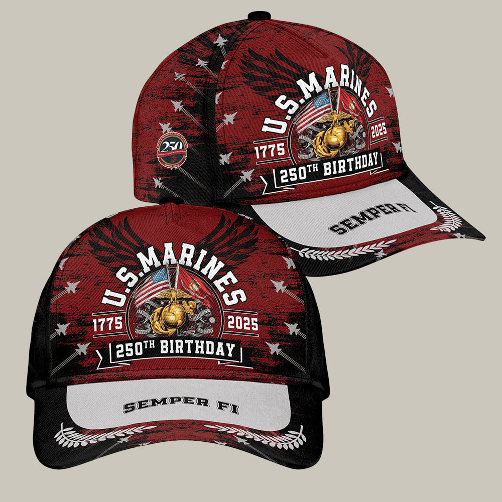 USMC 250Th Anniversary 1775 2025 Hat US Semper Fi Merch Gifts For Military USMC 250Th Anniversary 1775 2025 Hat US Semper Fi Merch Gifts For Military - Image 1