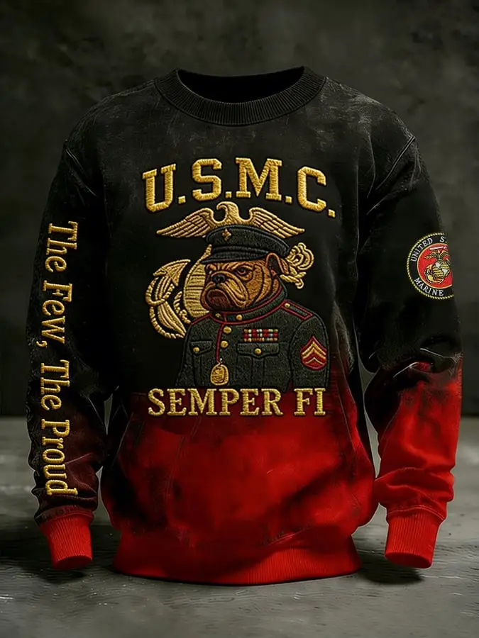 USMC Veteran Sweatshirt United States Marine Corps Eagle Globe Anchor Clothing Gift Ideas