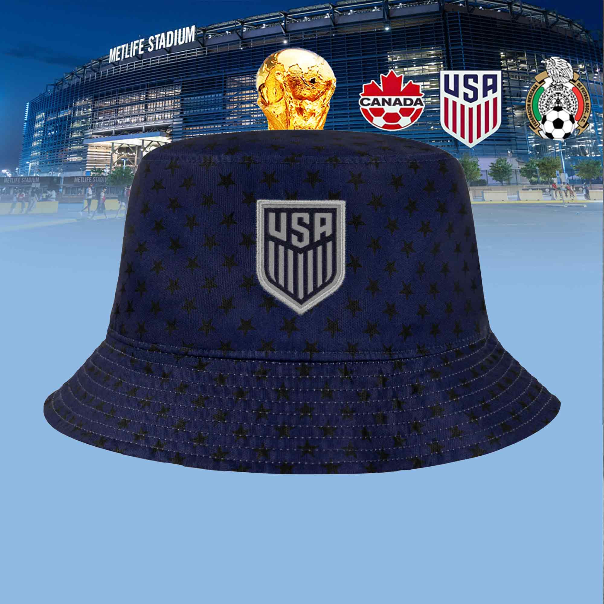 USMNT FIFA World Cup 2026 Bucket Hat Stars USA Soccer Apparel Presents For Mom