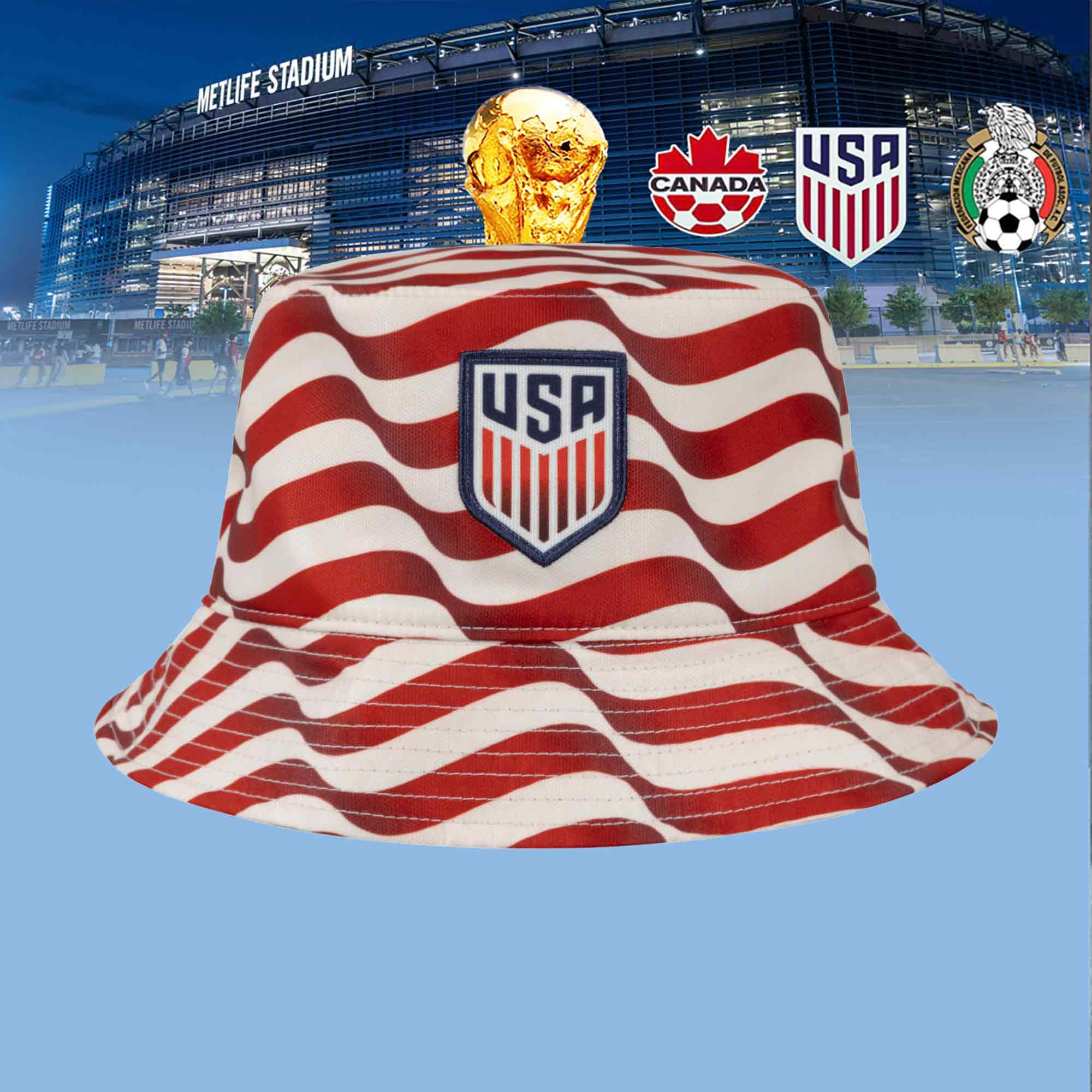 USMNT FIFA World Cup 2026 Bucket Hat USA Soccer Apparel Presents For Daughter
