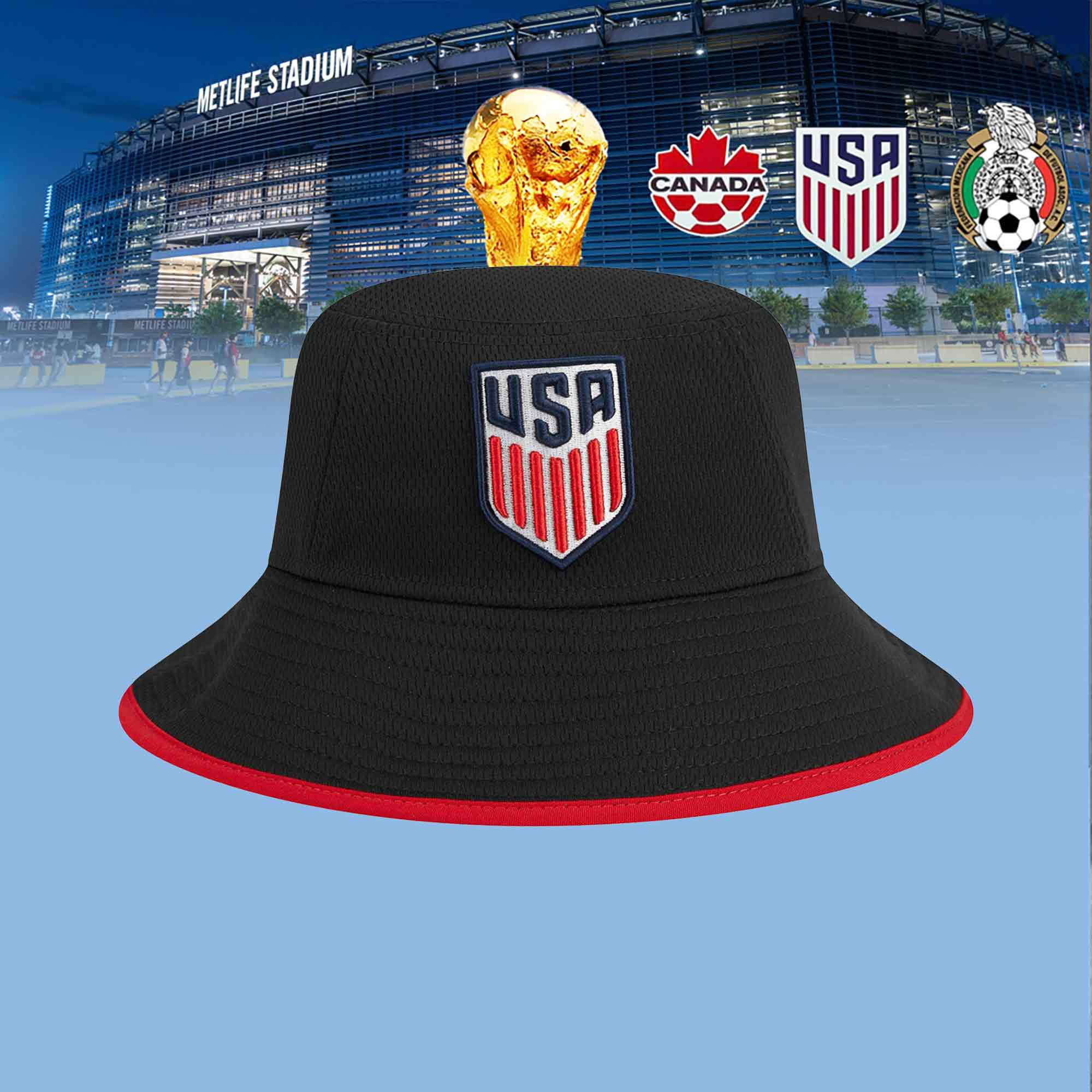 USMNT FIFA World Cup 2026 Bucket Hat USA Soccer Player Cap Gifts Ideas For Mother's Day USMNT FIFA World Cup 2026 Bucket Hat USA Soccer Player Cap Gifts Ideas For Mother's Day - Image 1