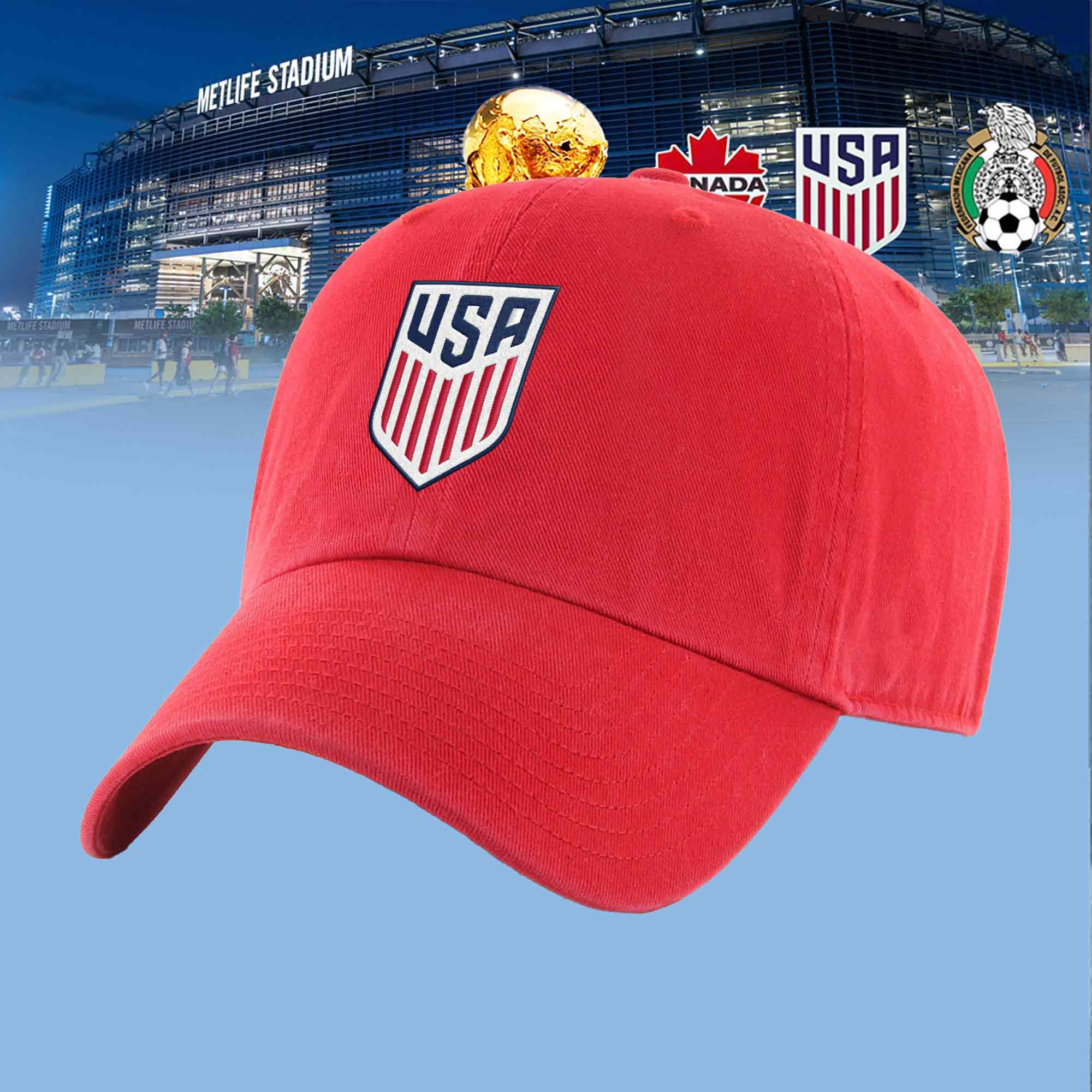 USMNT FIFA World Cup 2026 Dad Hat United States Soccer Apparel Presents For Dad