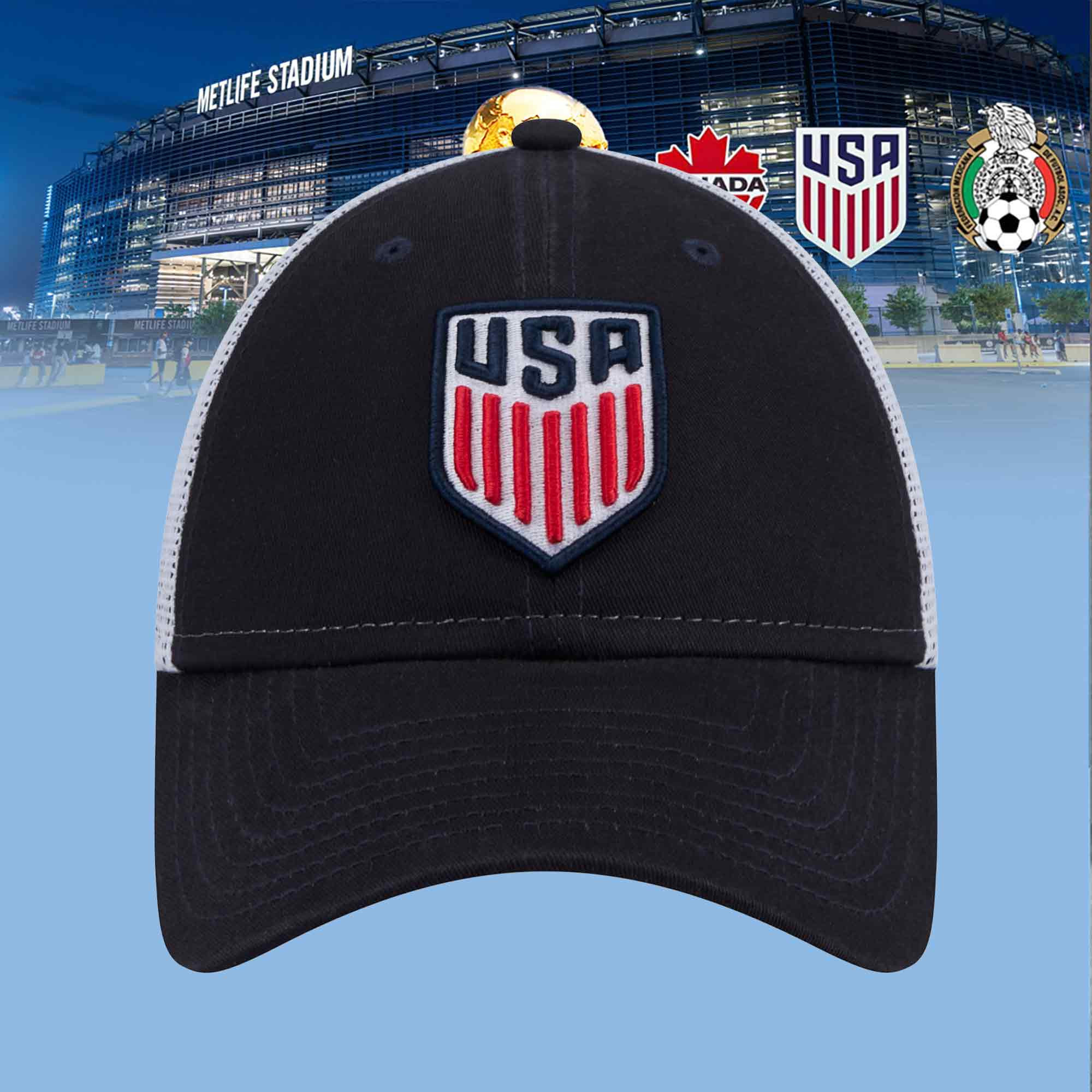 USMNT FIFA World Cup 2026 Trucker Hat USA Soccer Ball Cap Great Gifts For Sport Lovers