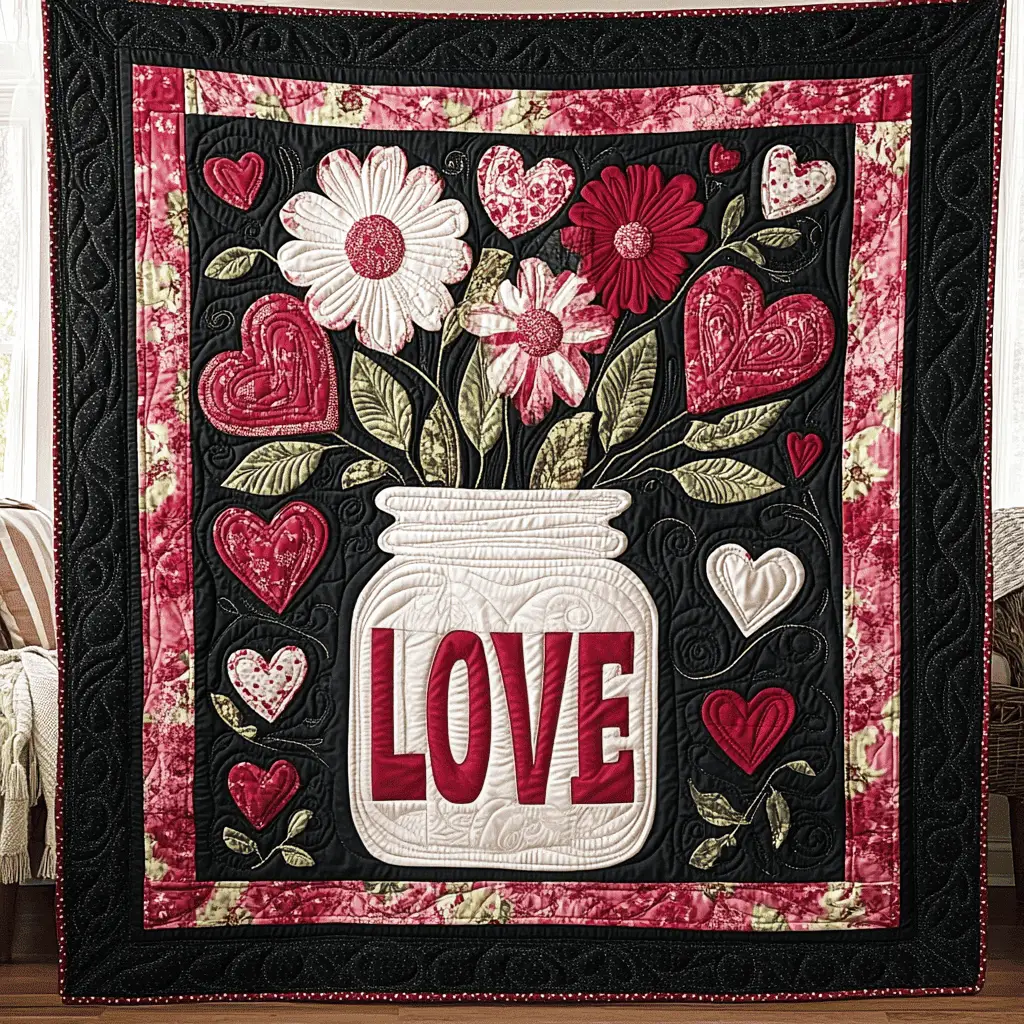 Valentine Bliss Quilted Blanket Bedroom Decor Ideas Best Valentines Gifts For Her