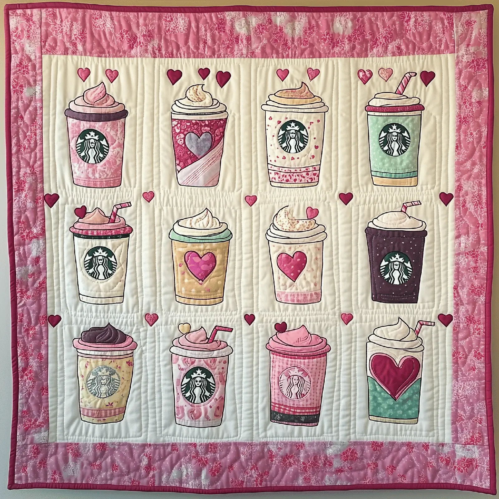 Valentine Day Drink Quilted Blanket Home Decor Ideas First Valentine Gift For Girlfriend