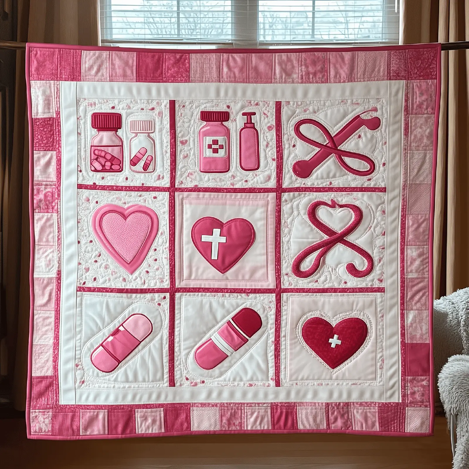 Valentine For Nurse Quilted Blanket Beautiful Home Decorations Gifts For Wife
