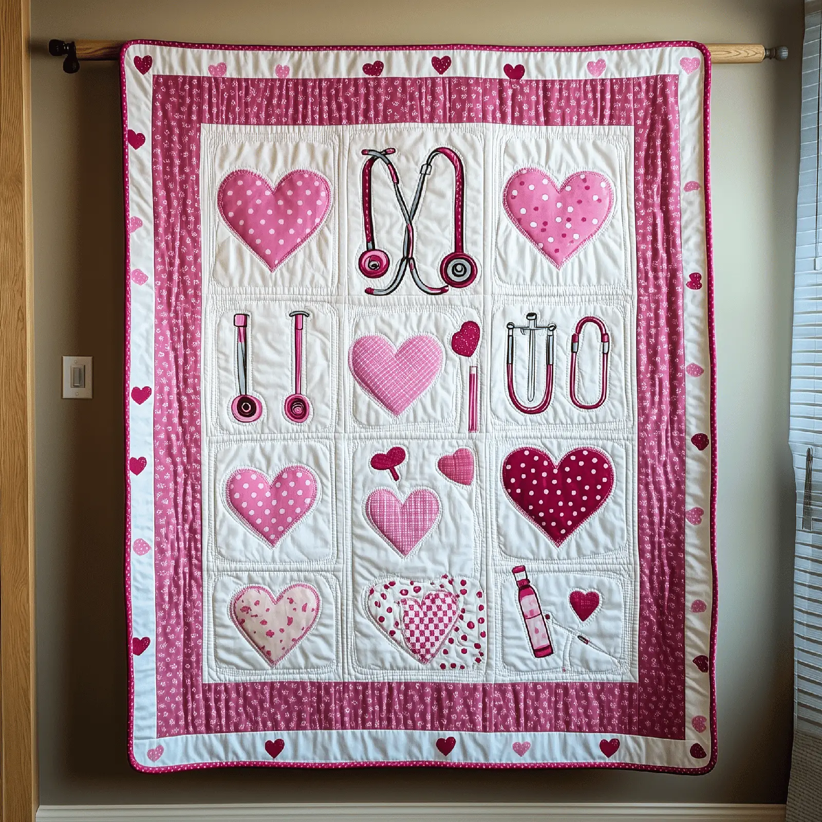 Valentine For Nurse Quilted Blanket Lovely Home Decorations Gift Ideas For Girlfriend