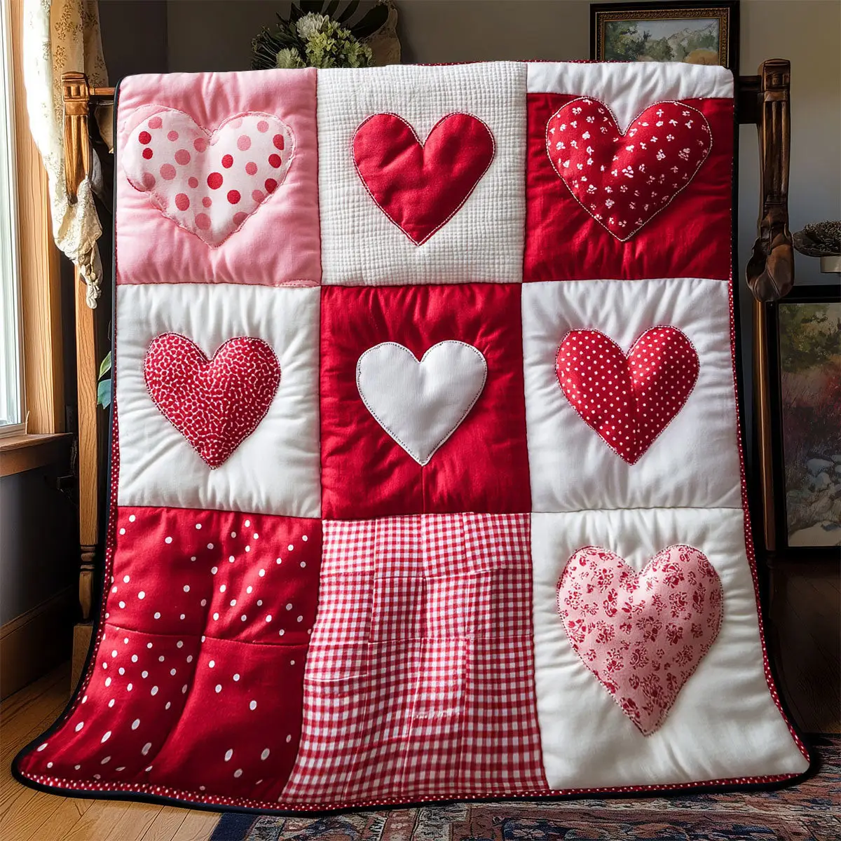 Valentine Heart Quilt Blankets Best Father's Day Gifts For First Time Dad