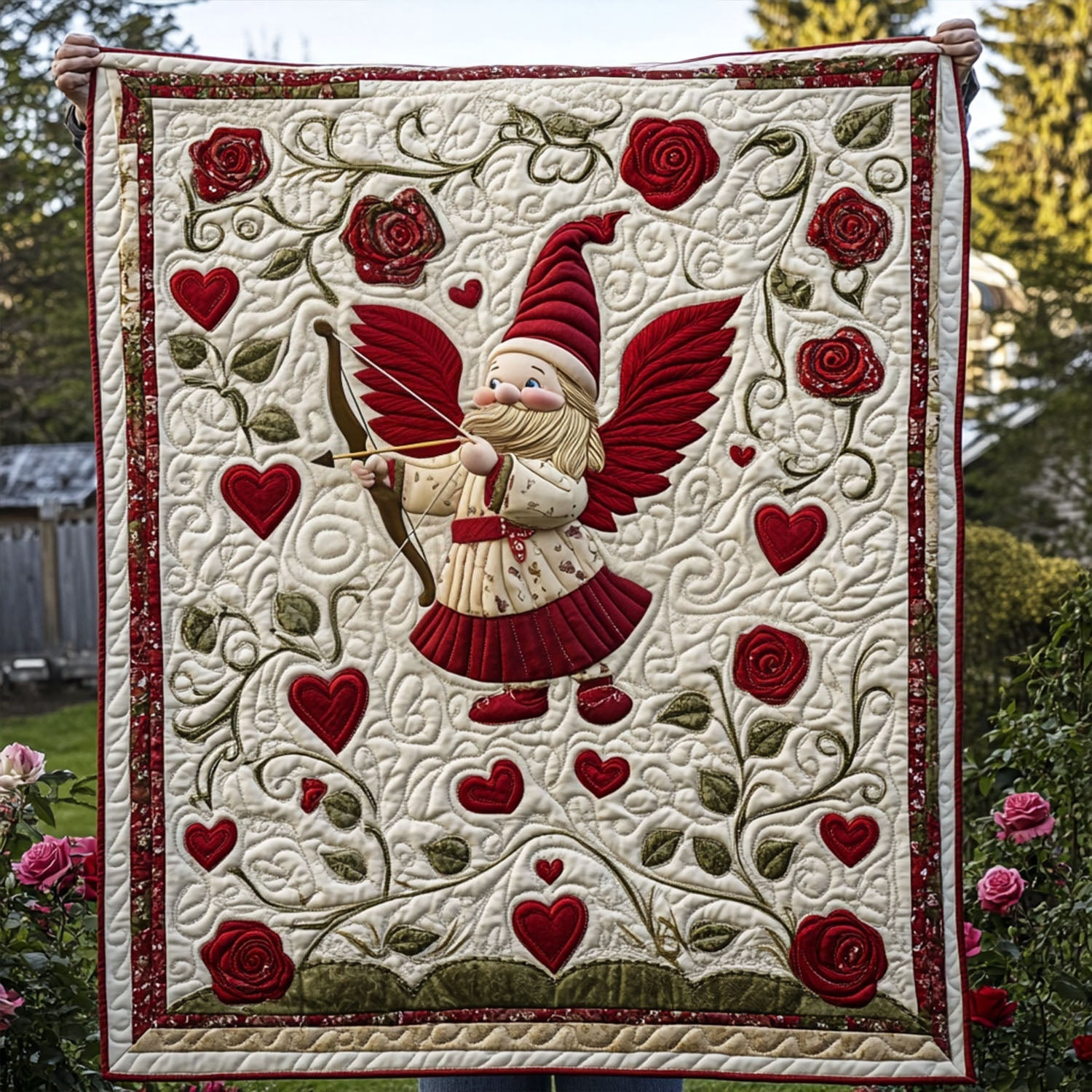 Valentine Spirit Quilted Blanket Aesthetic Home Decor Unique Valentine's Day Ideas