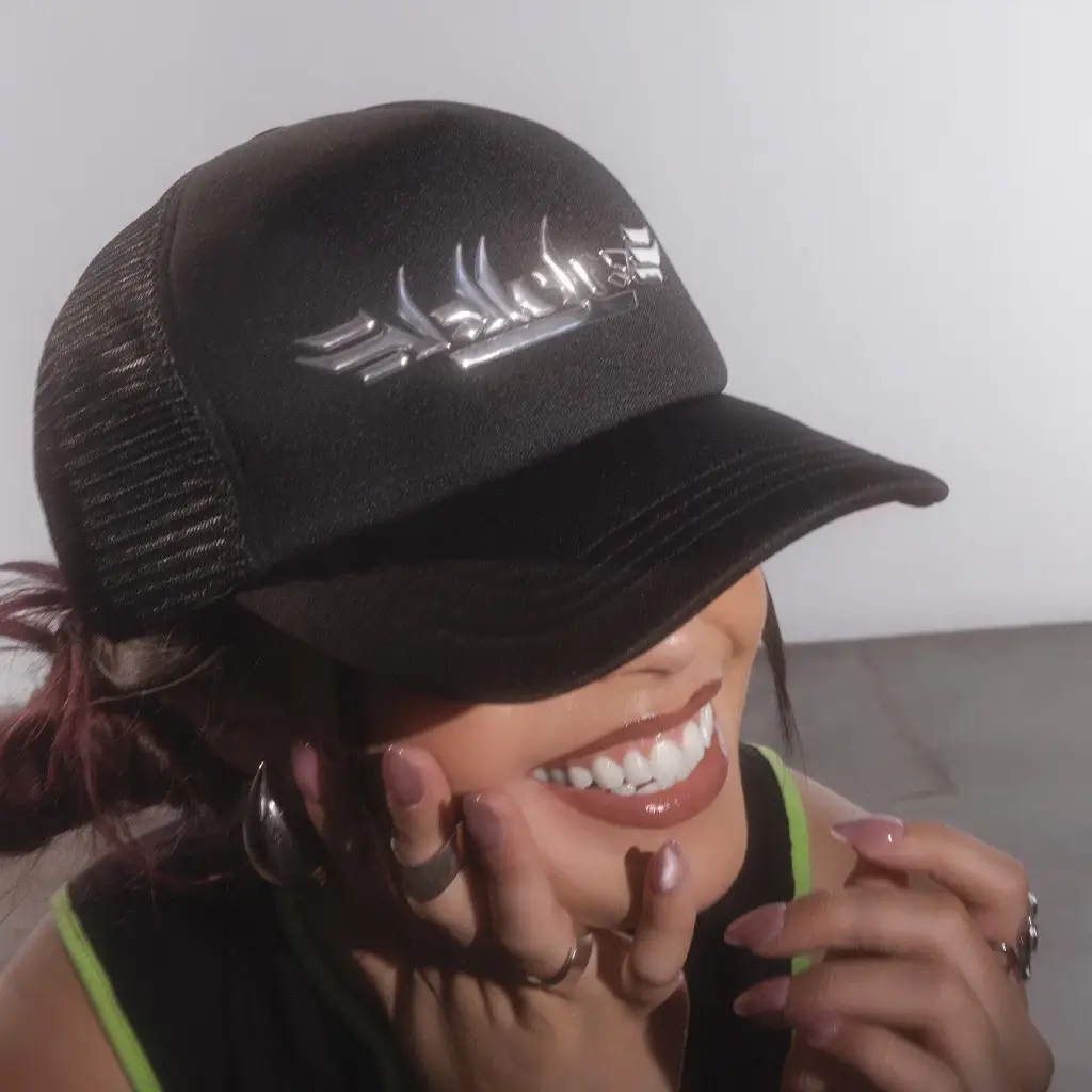Valkyrae Merch Chrome Trucker Hat Christmas Gifts For Bestie - Wear&Decor