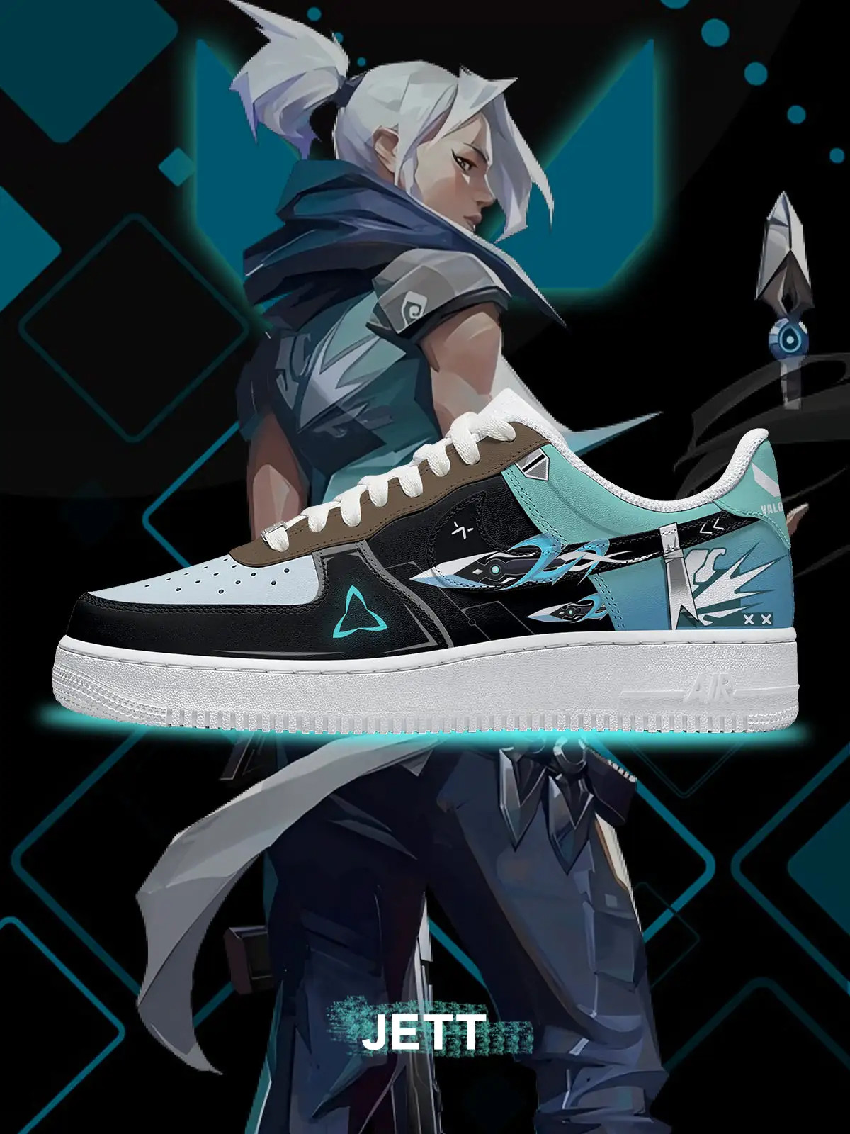 Valorant Jett Air Force 1 Shoes Sneakers
