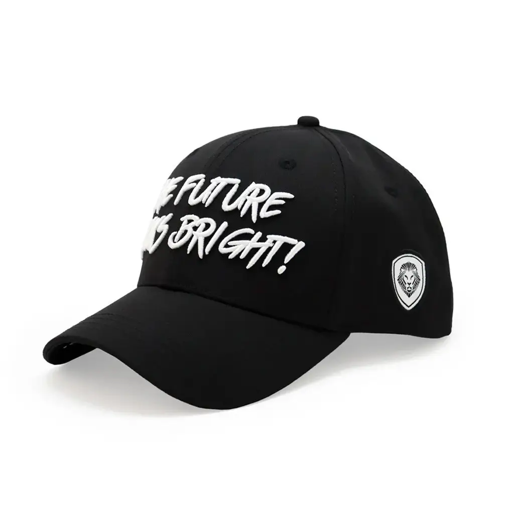 Valuetainment Merch Future Looks Bright Black And White Embroidered Hat Gifts For Dad -WearandDecor