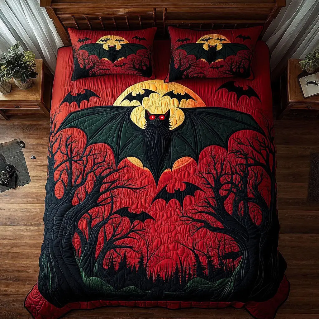 Vampire Ascent Quilted Bedding Set Duvet Cover Bedspread  Bedroom Decorative For Couples