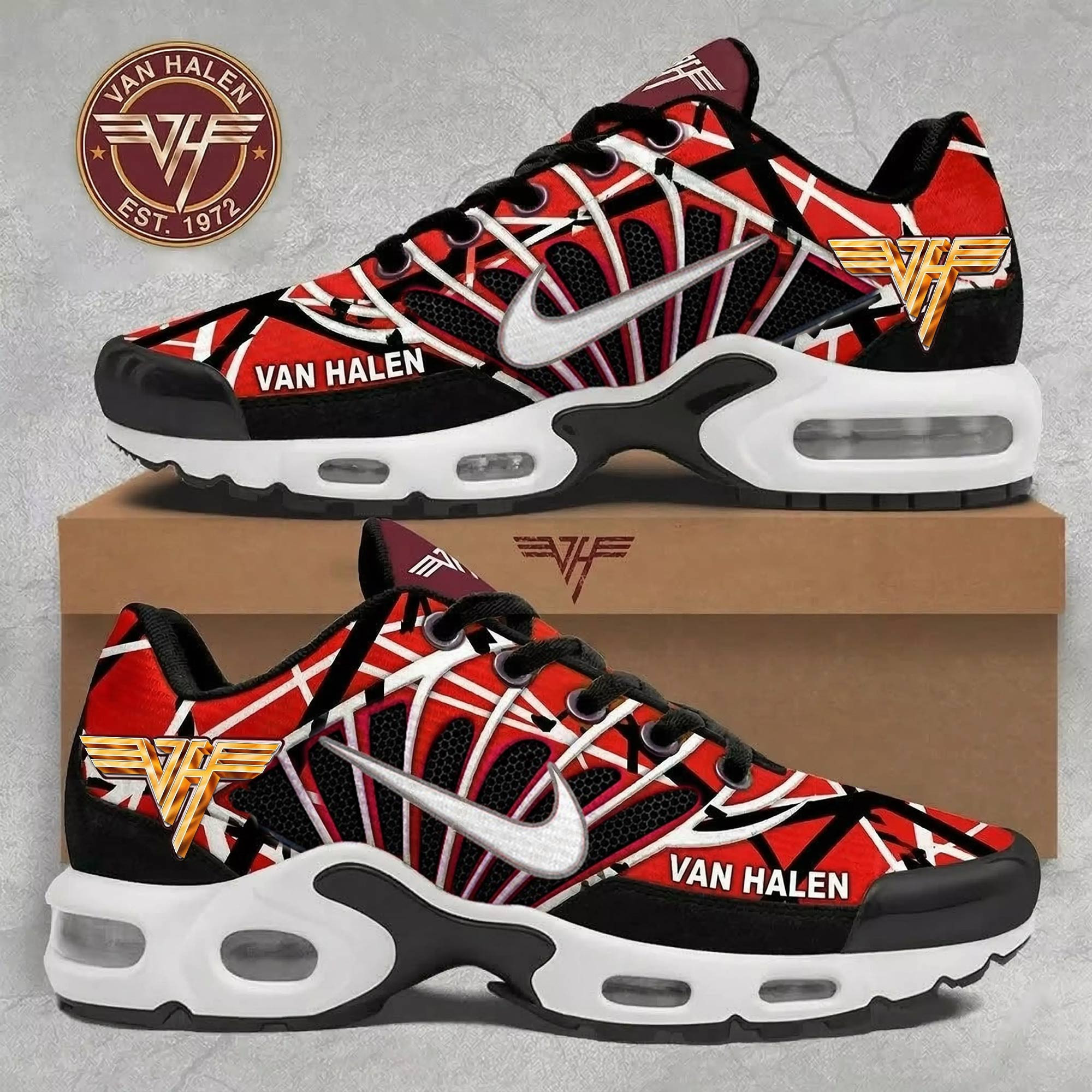 Van Halen Air Max Plus Sneakers Father's Day Gifts For Rock Fans