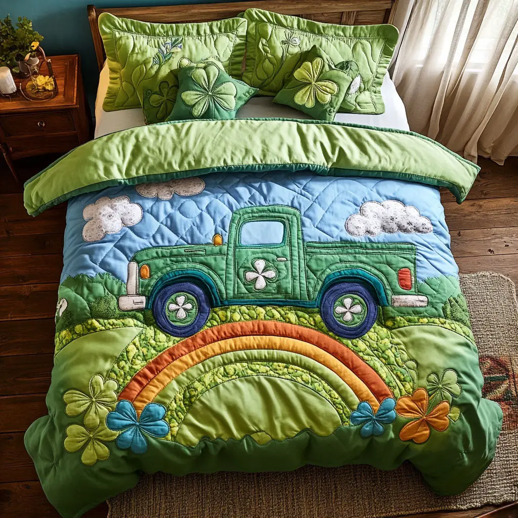 Van Patrick Day Duvet Cover Set Quilt Bedding Set Bedspread Happy St Patrick'S Day Gifts
